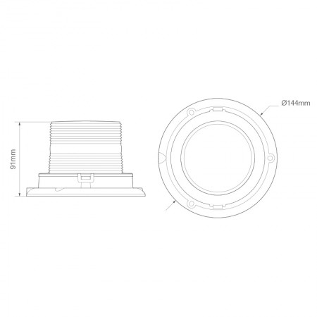 R65 Approved Compact Warning Beacon